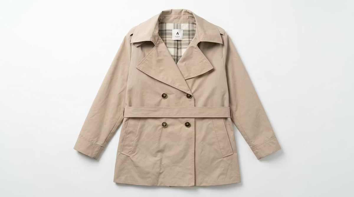 Beige Belted Trench Coat