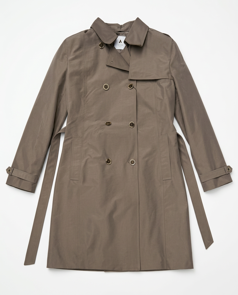Brown Belted Trench Coat