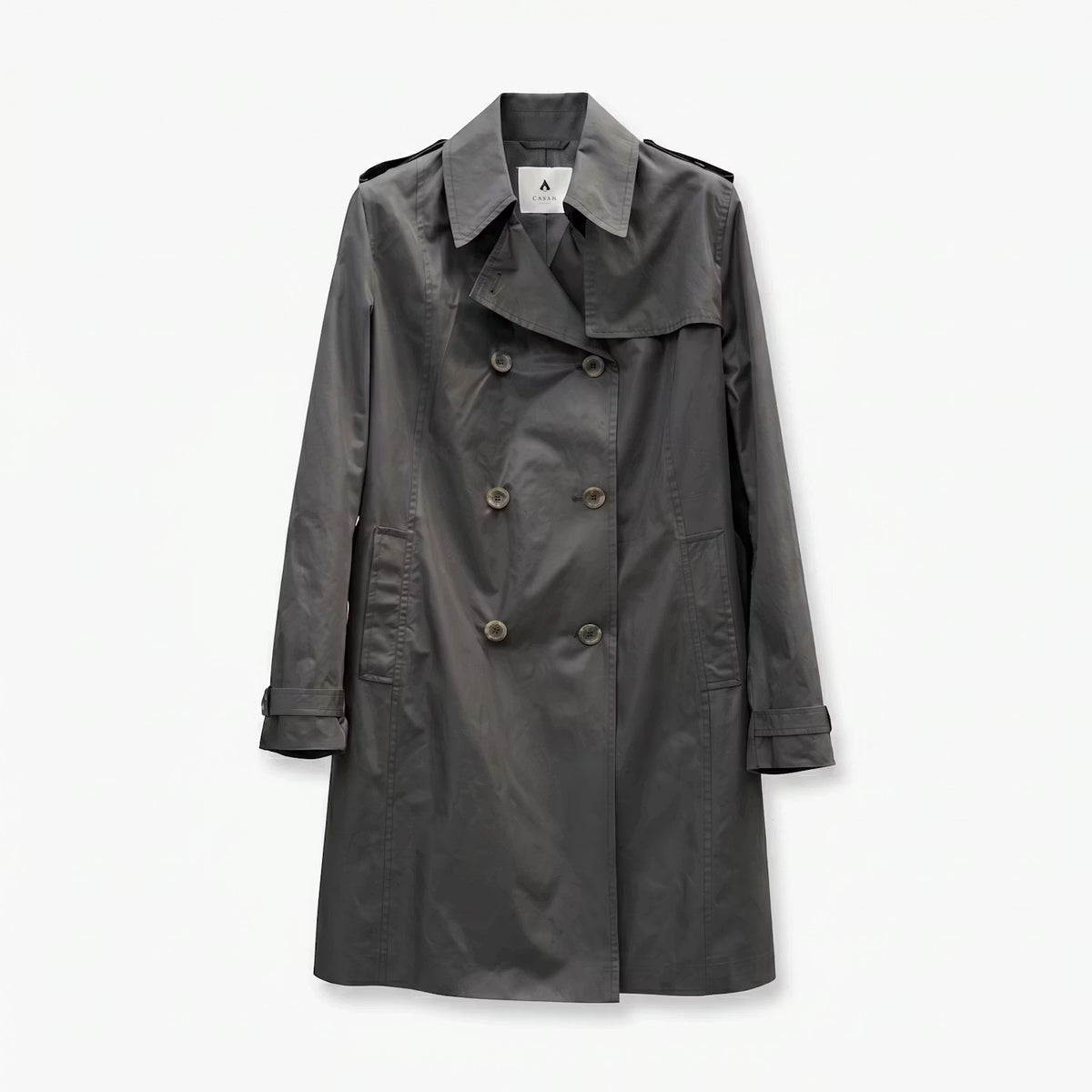 Black Belted Trench Coat
