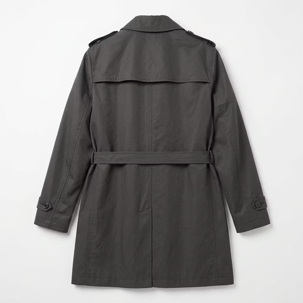 Black Belted Trench Coat